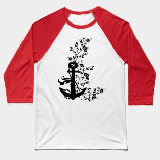 Anchor flowers vintage Baseball T-Shirt